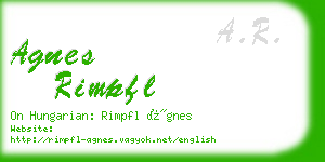 agnes rimpfl business card